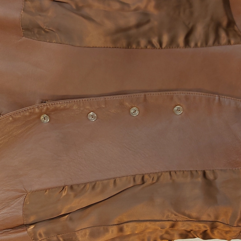 Vintage Louis Feraud Leather Vest - Picture 12 of 14